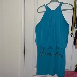 Turquoise and Gold Dress 👗